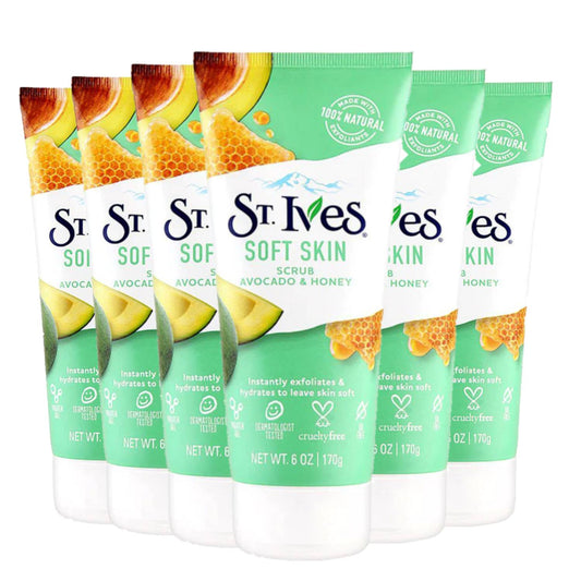 St. Ives Avocado And Honey Scrub Facial Cleanser - 6 Oz - 6 Pack