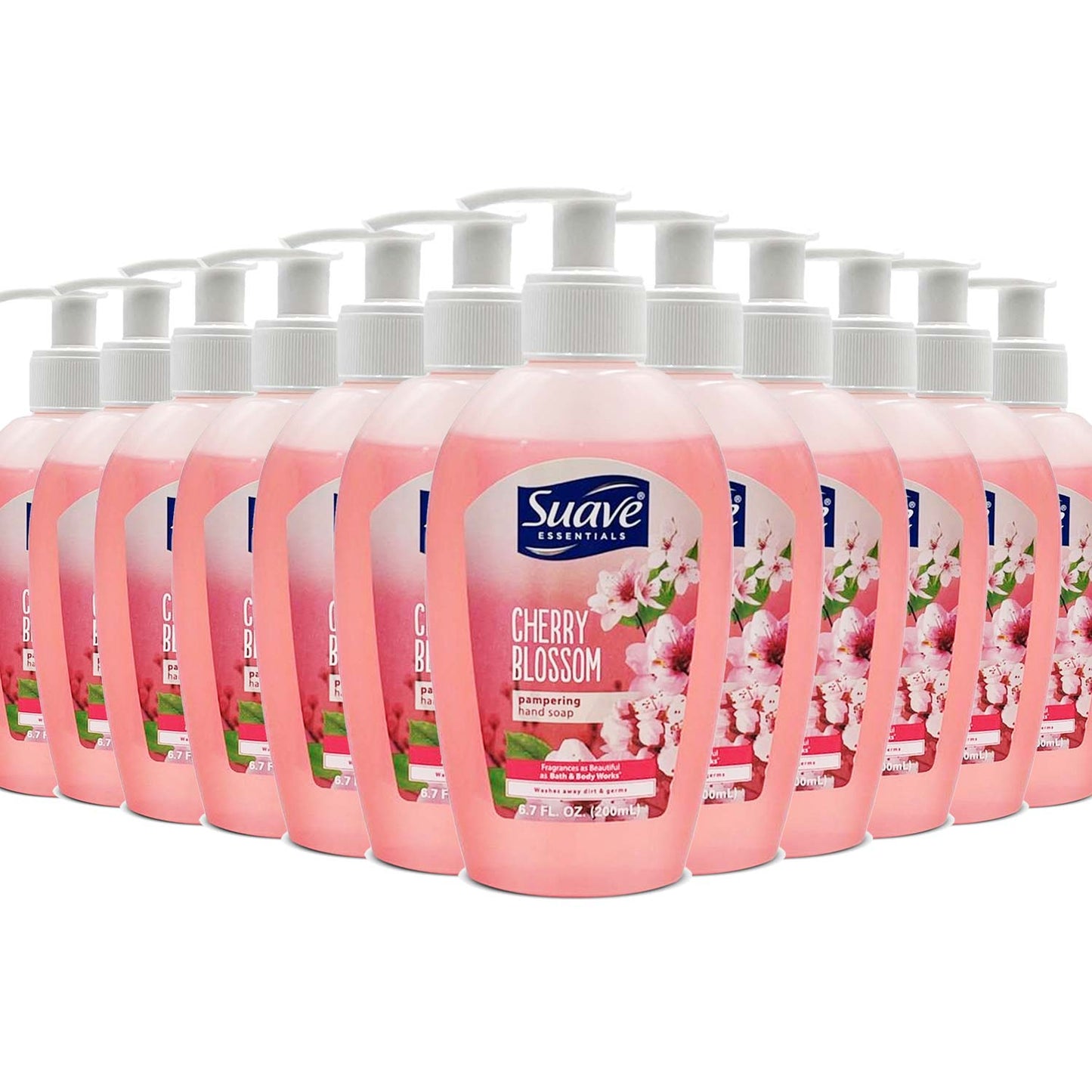 Suave Hand Wash Cherry Blossom, Bulk - 24 Pack - 6.76 oz / 200 ml