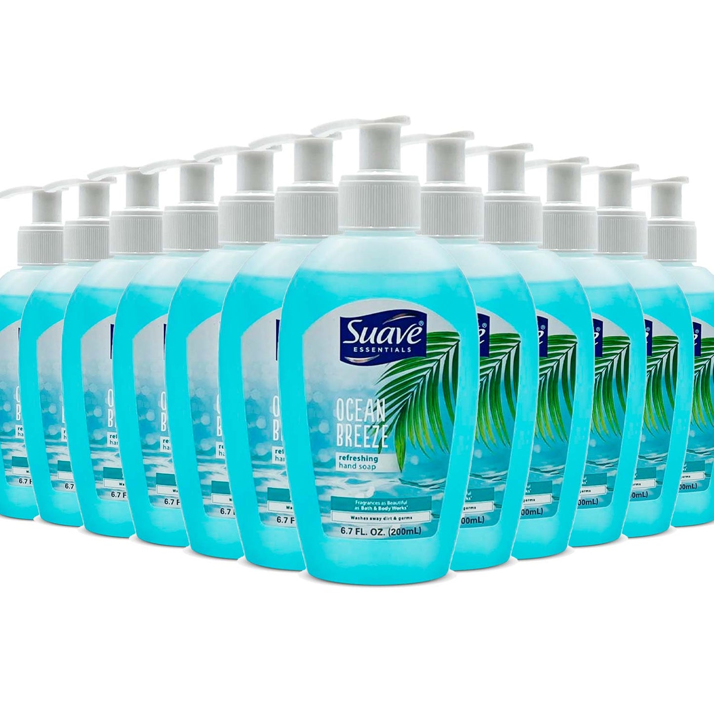 Suave Hand Wash Ocean Breeze, Bulk - 24 Pack - 200 ml / 6.76 oz