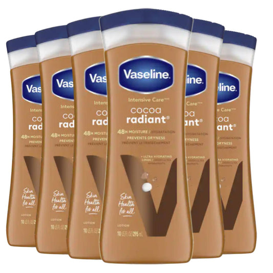 Vaseline Intensive Care Cocoa Radiant Lotion - 10 OZ - 6 Pack