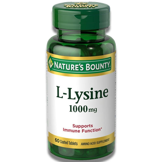 Nature's Bounty - L-Lysine Tabs - 60 Count (1000 mg)