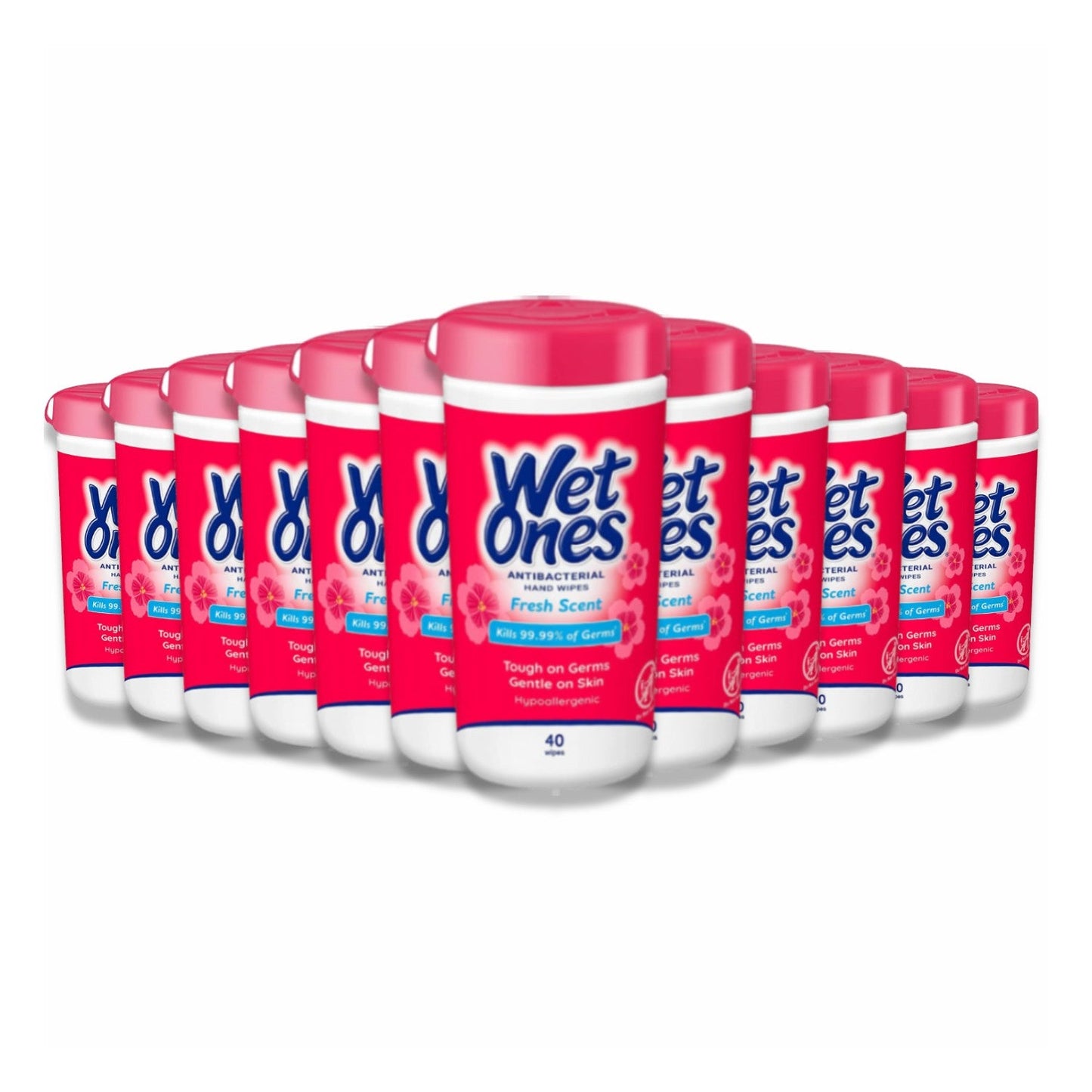 Wet Ones - Hand Wipes Fresh Scent - 40ct ea - 12 pack