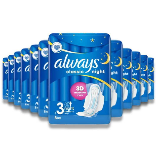 Always Classic Night Bulk 8 Ct , 16 pack