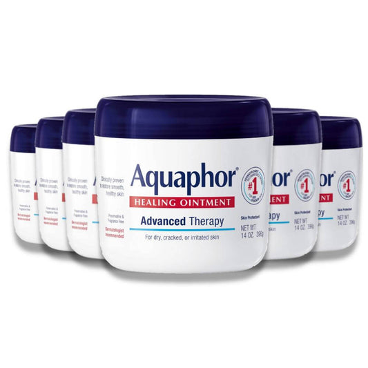 Aquaphor Healing Ointment Skin Protectant and Moisturizer for Dry and Cracked Skin - 14oz - 6 Pack