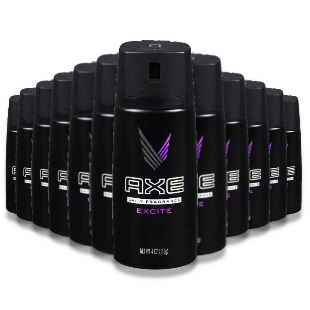 Axe - Deodorant Body Spray, Excite - 4 oz - 12 pack