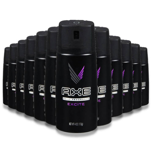 Axe - Deodorant Body Spray, Excite - 4 oz - 12 pack