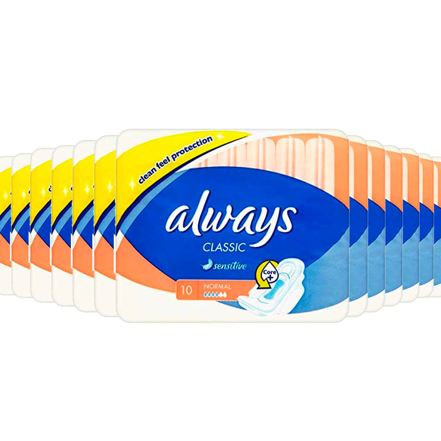 Always Classic Sensitive Normal Bulk 10 Ct, 16 Pack