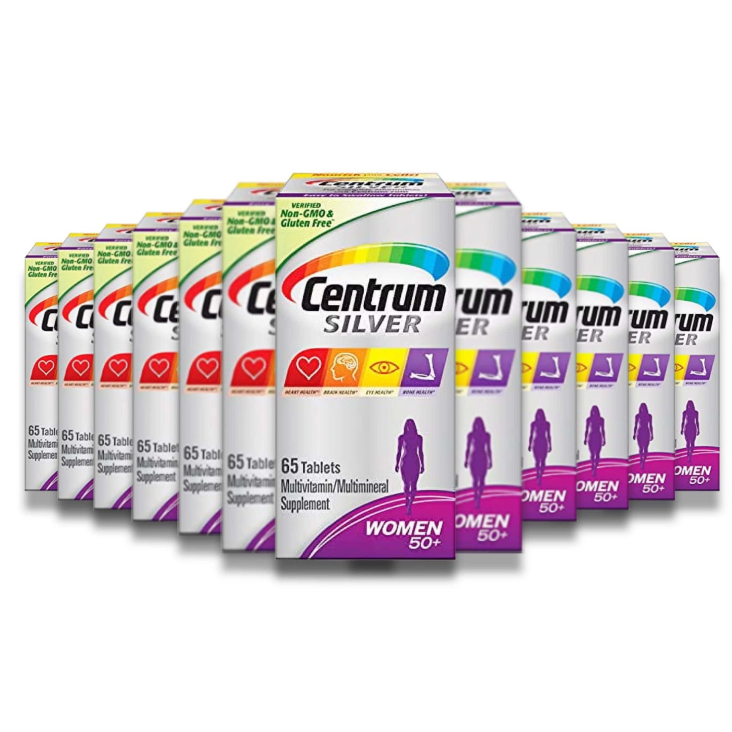 Centrum - Centrum Silver Women 50+ Multivitamin - 65 Tablets - 12 Pack