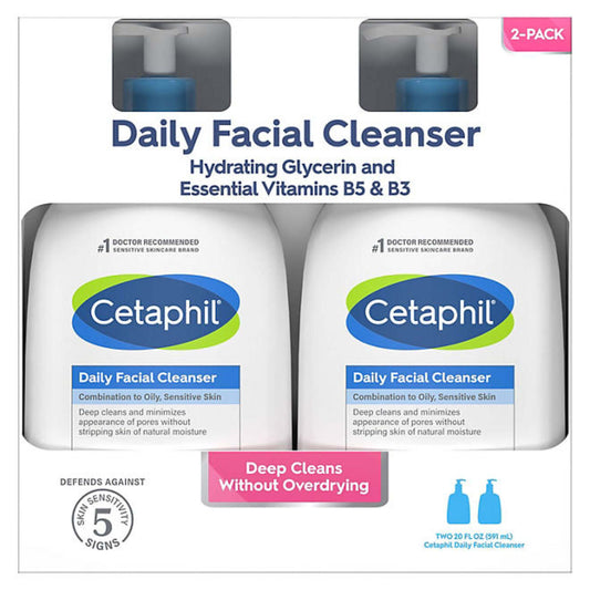 Cetaphil Daily Facial Cleanser - 20 fl Oz - 2 Pack