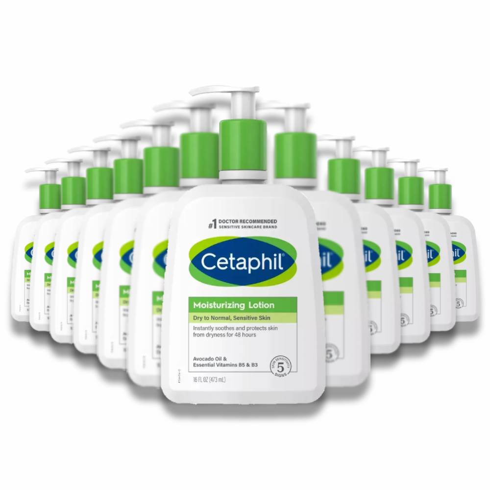 Cetaphil - Dry-Normal Sensitive Moisturizing Lotion - 16 oz - 12 Pack