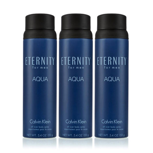 Calvin Klein Eternity Aqua for Men Body Spray - 5.4 fl Oz - 3 Pack