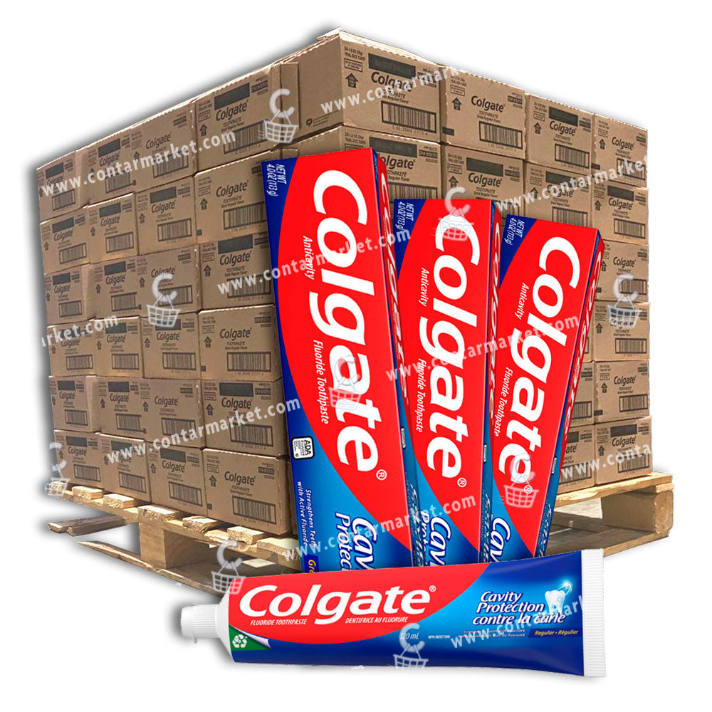 Colgate Cavity Protection Toothpaste w/Fluoride, Great Regular Flavor - 1 Oz - 4800 ct - 200 boxes - Pallet