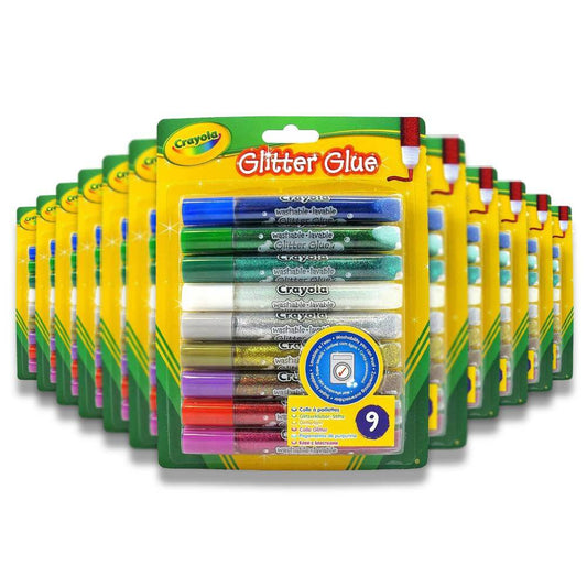 Crayola - Washable Glitter Glue - 9 Ct - 12 Pack