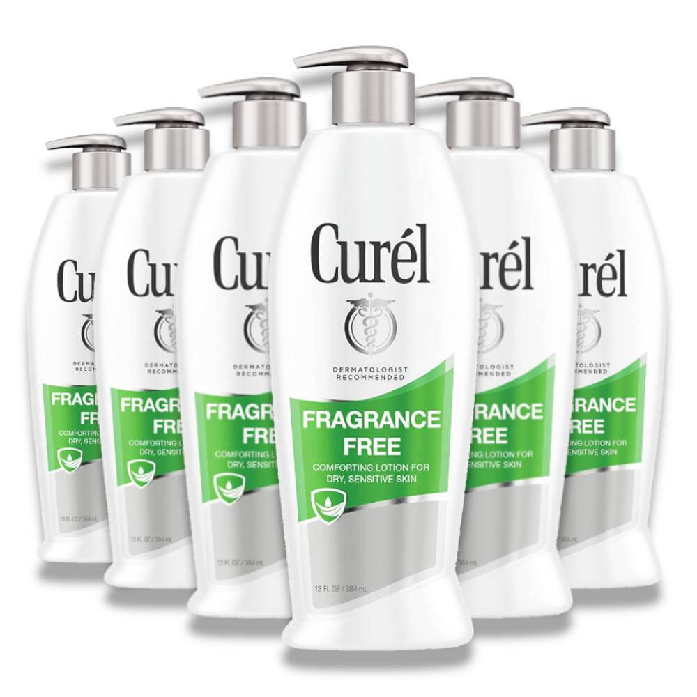 Curel - Daily Moisture, Fragrance-Free, Lotion For Dry Skin - 13 Oz - 6 Pack