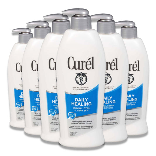 Curel - Daily Healing Moisture Body Lotion, Original Formula - 13 Oz - 6 Pack