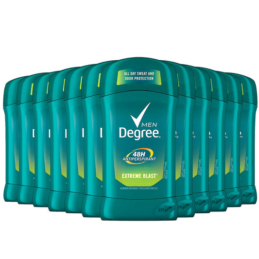 Degree Men Invisible Solid, Extreme Blast Bulk - 2.7 Oz - 12 Pack