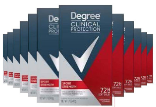 Degree Men Clinical Protection Anti-Perspirant Sport Strength - 1.7 Oz - 12 Pack