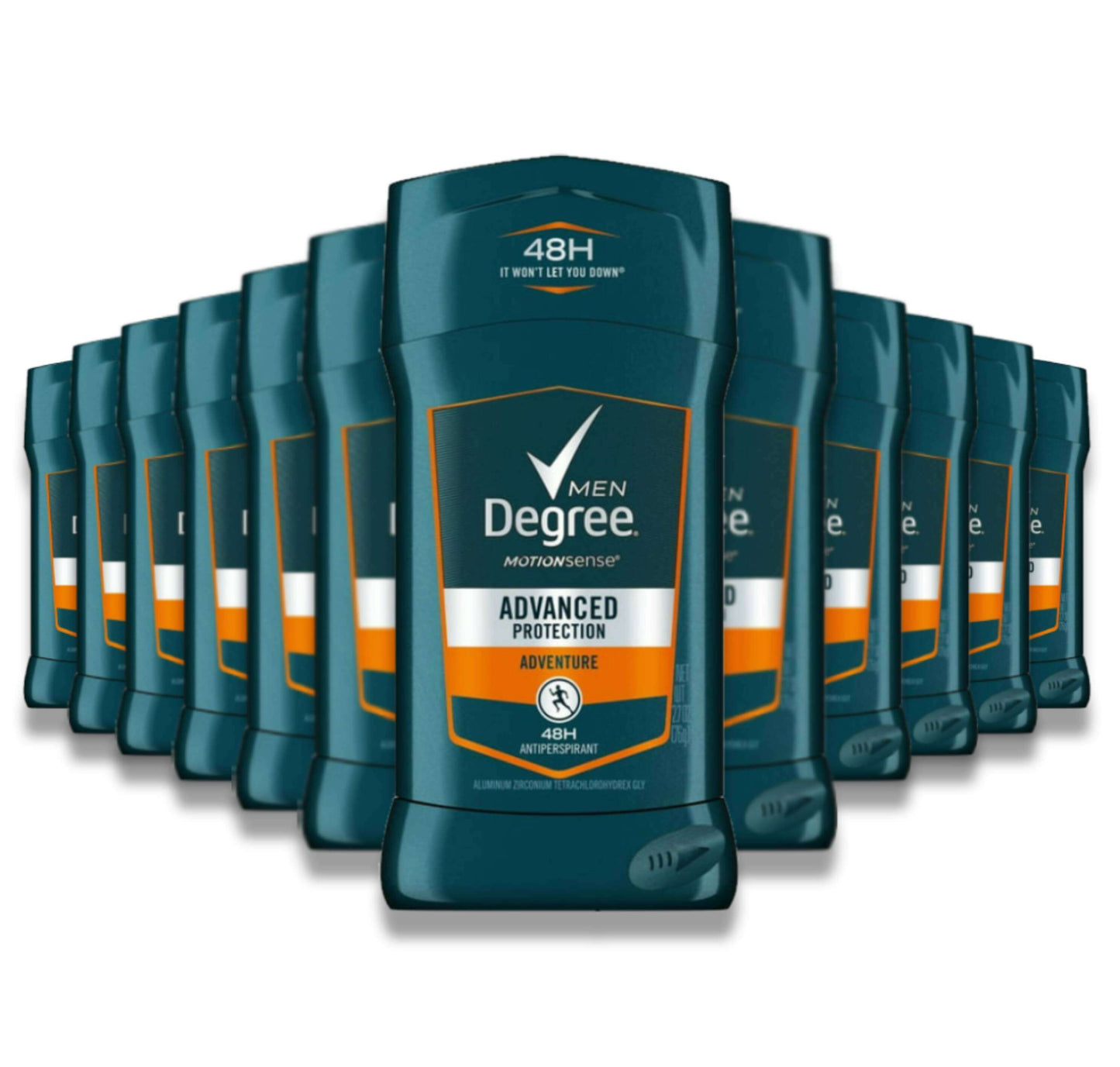 Degree - Antiperspirant Deodorant Stick, Advanced Protection, Men Adventure, - 2.7 Oz - 12 Pack