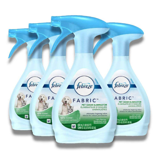 Febreze - Fabric Refresher Pet Odor Eliminator Air Freshener - 27 Oz - 4 Pack