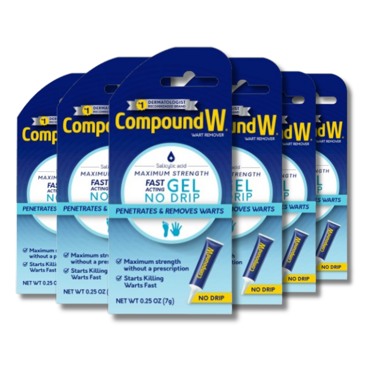 CompoundW Wart Remover Gel, 0.25oz - 6 Pack