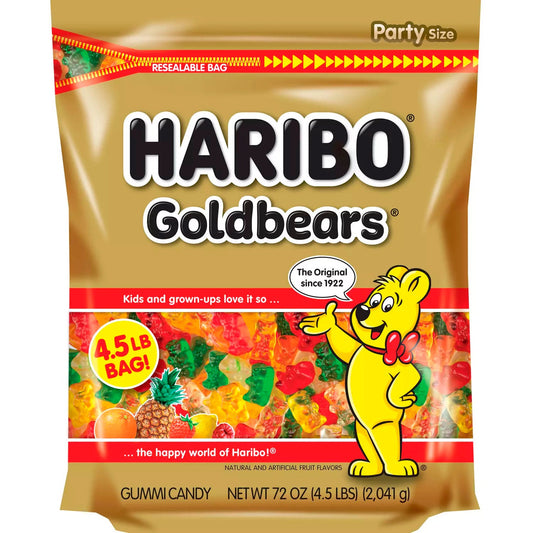 Haribo Gold-Bears Gummy Candy - 4.5 Lb