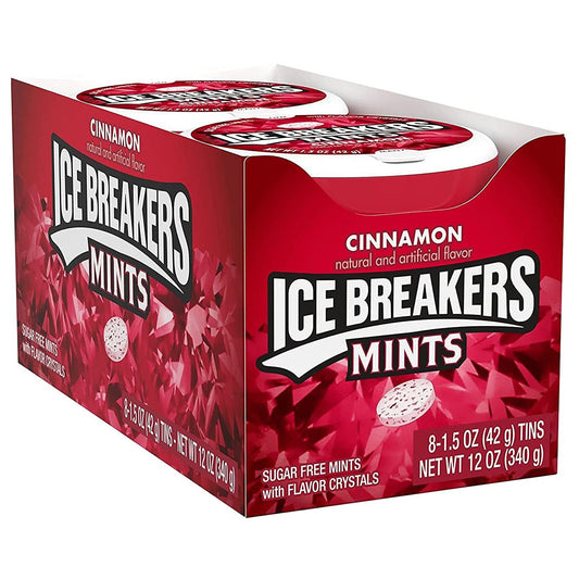 Ice Breakers Mints, Cinnamon - Pack of 8
