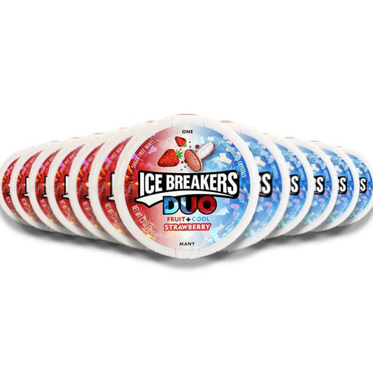 Ice Breakers DUO Mints Strawberry 8 ct - 24 Pack - ( 192 ct )