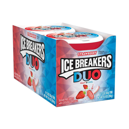 Ice Breakers DUO Mints Strawberry 8 Ct