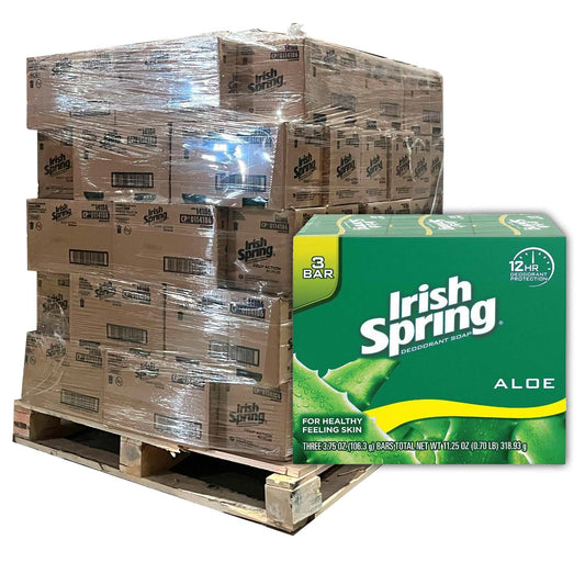 Irish Spring Deodorant Soap, Pallet - 5 Fragances - 45 Cases - 18 Boxes/ea