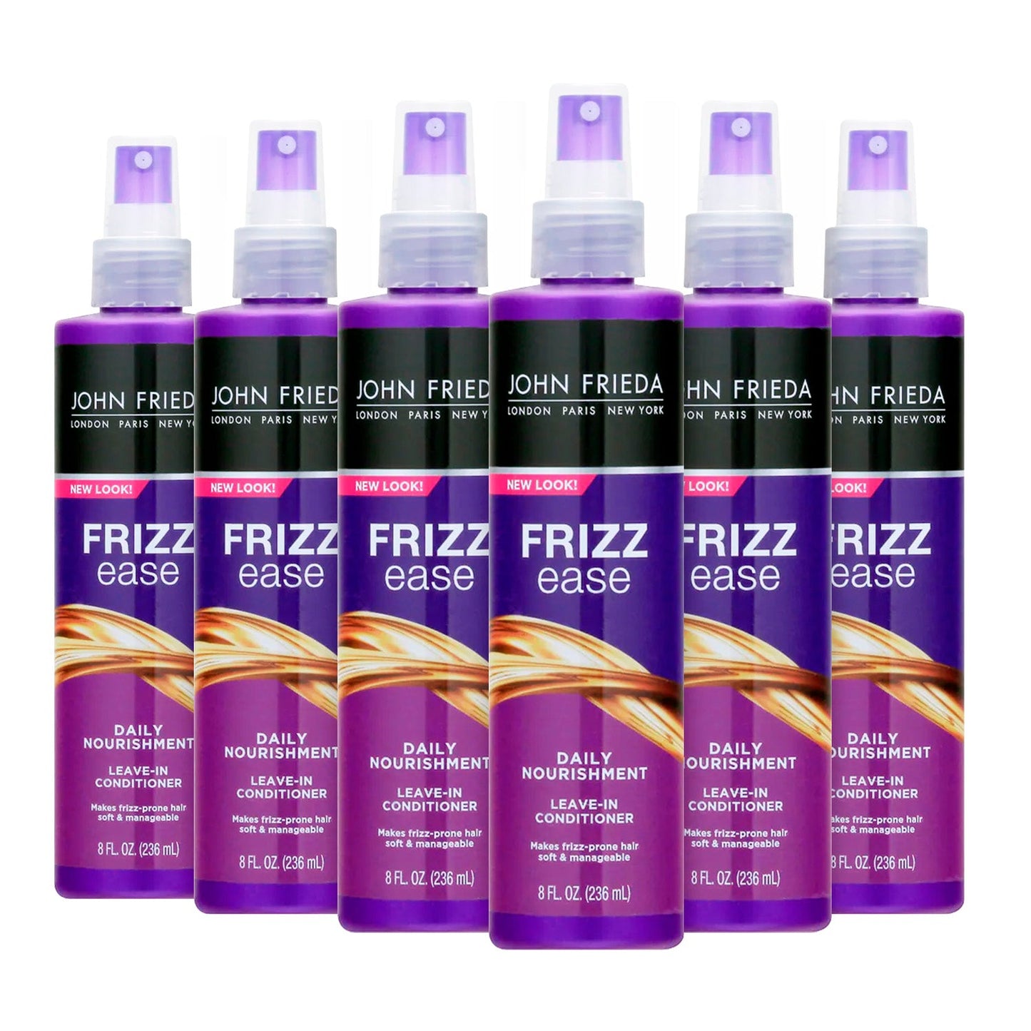 John Frieda Frizz Ease Daily Nourishment, Leave-In Conditioner 8 Fl Oz Each - 6 Pack