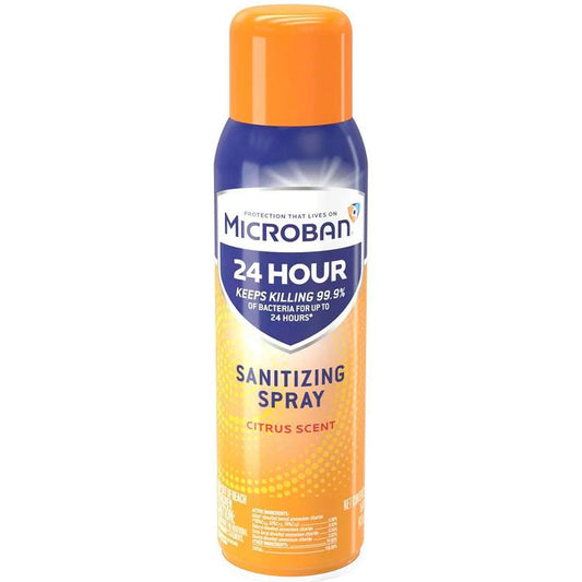 Microban 24-Hours Sanitizing Spray, Fresh Scent - 15 Oz