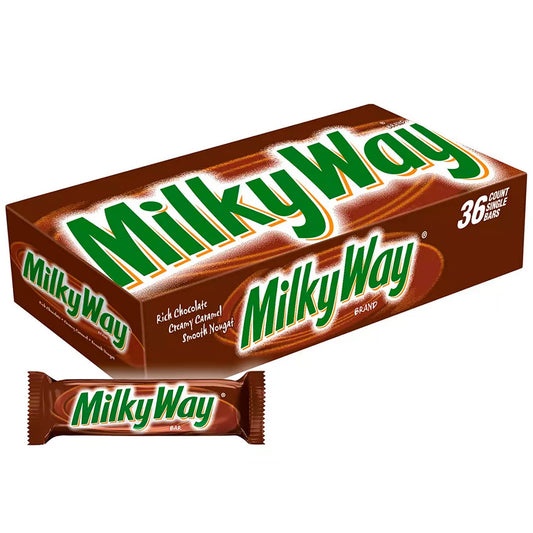Milky Way Chocolate Candy Bars - 1.84 Oz Each - 36 Count