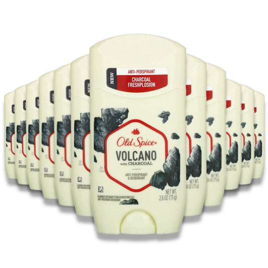 Old Spice - Anti-Perspirant & Deodorant, Volcano with Charcoal - 2.6 oz - 12 Pack