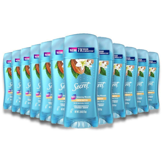 Secret Fresh Cocoa Butter, Antiperspirant & Deodorant 2.6 Oz- 12 Pack