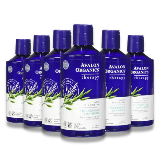 Avalon - Organics Thickening Shampoo Complex, Biotin B - 14 Oz - 6 Pack