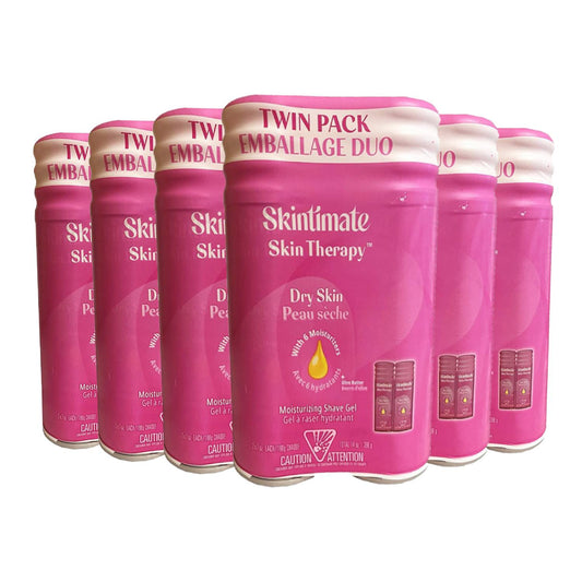 Skintimate Skin Therapy Dry Skin Women's Shave Gel - 7oz TWINPACK - 6 Pack