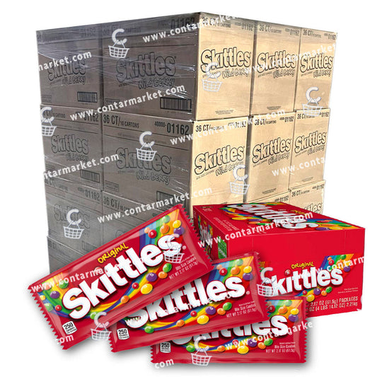 Skittles Original Fruity Candy - 30 Boxes - 5 Cases per layer - 6 Layers (Pallet)