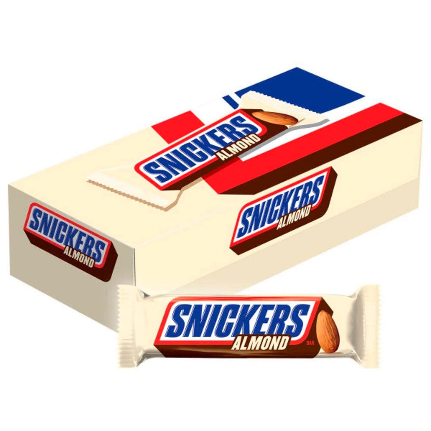 Snickers Almond Chocolate Candy Bars Box - 1.76 Oz - 24 Count