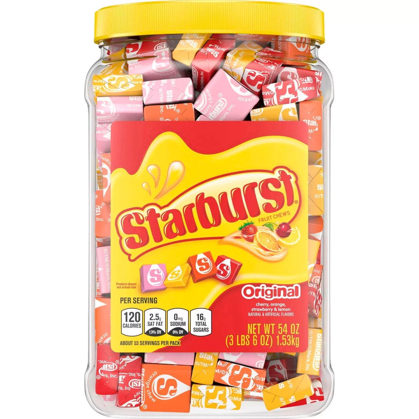 Starburst Original Fruit Chewy Candy Jar - 54oz