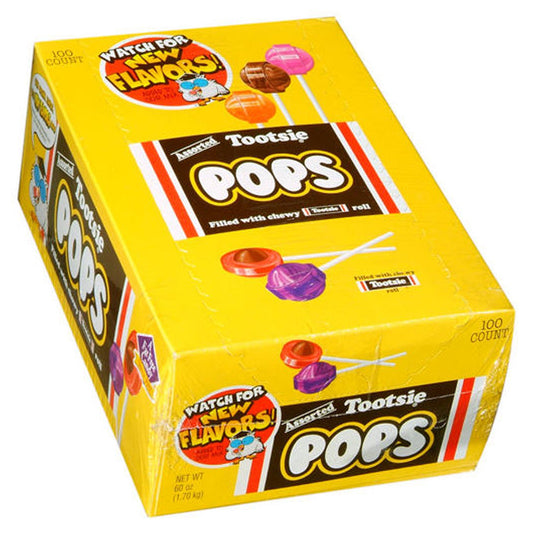 Tootsie Pops - 60 Oz - 100 Ct