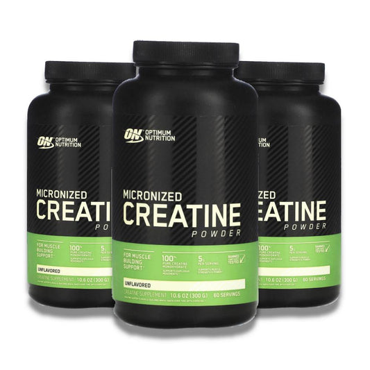 Optimum Nutrition - Micronized Creatine Powder, Unflavored - 10.6 Oz (300 gr) - 3 Pack